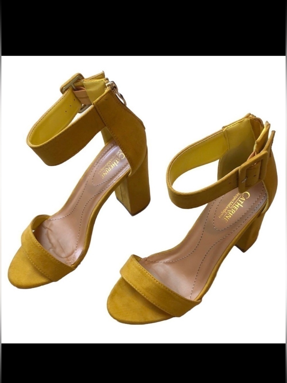 Catherine Malandrino Faux Suede Ankle Strap Sandals‎ 8